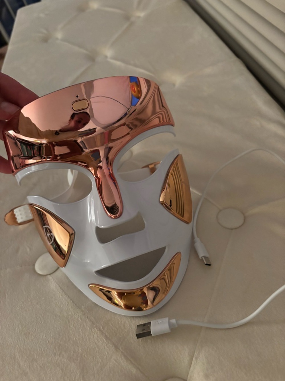 Dr. Dennis Gross LED Facial Mask with Rose Gold Accents- like NEW